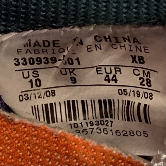 Y2K '08 NIKE NYX BLAZER LOW PURPLE GREY WHITE ORANGE MENS SHOES SIZE 10 SNEAKERS - Picture 11 of 12